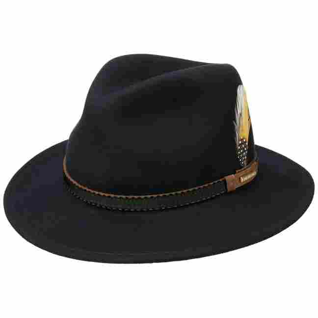 Black Stetson Hats Sardis Vita-Felt Fedora