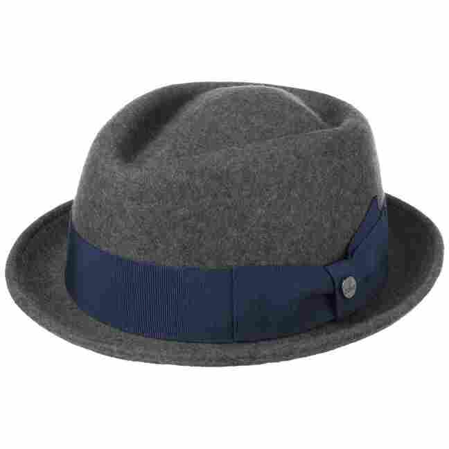 Diamond Shape Pork Pie Straw Fedora