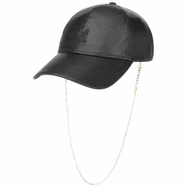 black leather cap uk