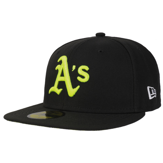 59Fifty MLB Neon Logo Athletics Cap by New Era